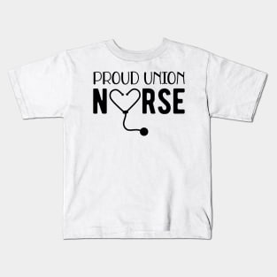 Proud Union Nurse Kids T-Shirt